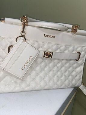 NWOT White Shoulder Satchel by  bebe (Read)